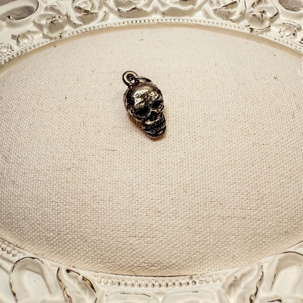 Sterling Skull Pendant